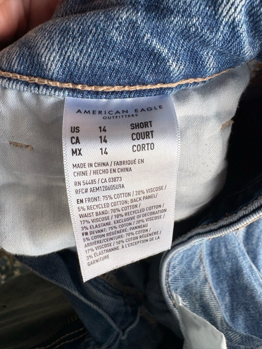 American Eagle Outfitters Light Blue Denim Jeans - Picture 3 of 4